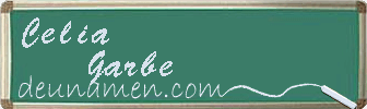Celia Garbe Visitenkarte